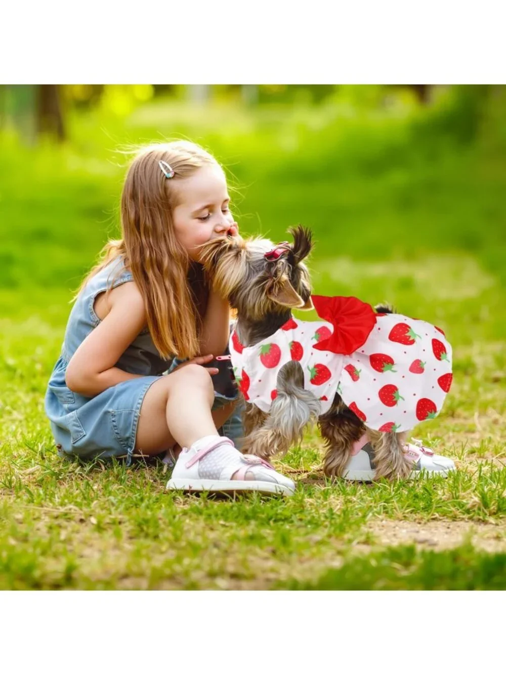 5 Pack Floral Summer Dog Dresses with Bowknot | Cute Outfits for Small Dogs